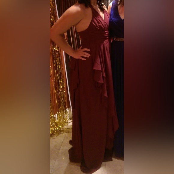 ♥️ Maroon / Burgundy Windsor Prom Dress ♥️ - Picture 8 of 8